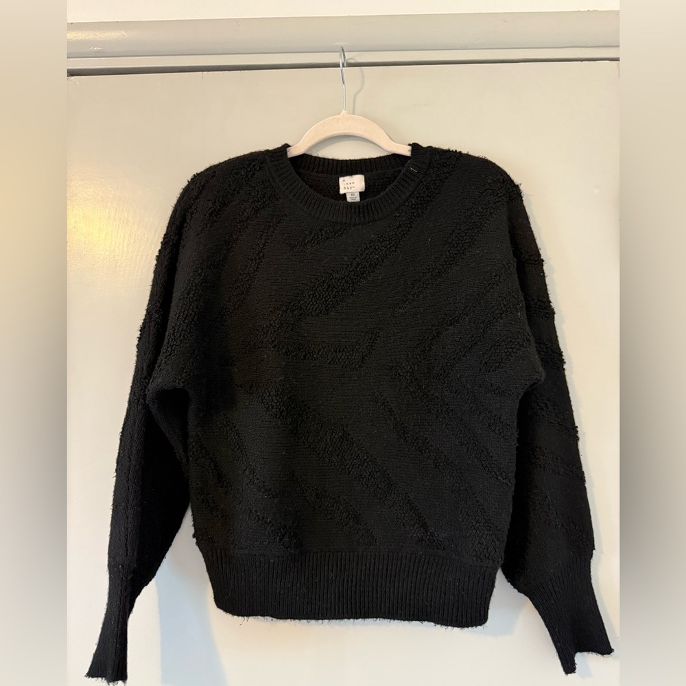 A New Day Black Crew Neck Sweater